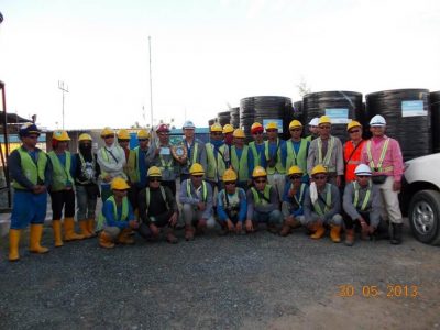 Independent Deepwater Petroleum Terminal Pengerang workers group photo