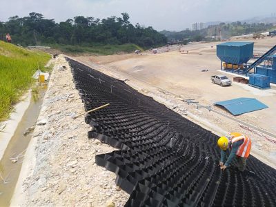 Geocell Installation for TSR MRT